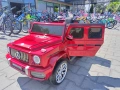 MERCEDES Акумулаторен джип AMG G63 мет. червен, снимка 1