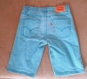 Levi's дънкови панталонки за 11-12г.момче, с регулиращи копчета в кръста, тюркоазена, снимка 2