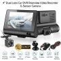 HD Видеорегистратор с 3 три камери! DVR DASH CAMERA. Задна камера кола, снимка 6