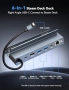 Нова Докинг станция 6 в 1 за Steam Deck HDMI 4K120Hz RJ45 USB-C 100W, снимка 2