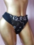 XL Черна еластична бикина с бродерия , снимка 3