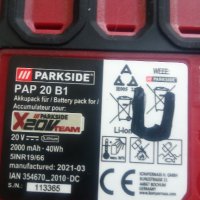 Батерии parkside и зарядно, снимка 8 - Винтоверти - 43007858