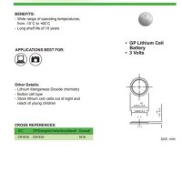 GP Бутонна батерия CR1616 Button cell Lithium 0.055Ah 3 V (5 бр.), снимка 11 - Друга електроника - 43147730