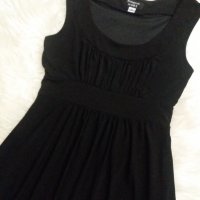 Черна кукленска рокля с вграден колан, снимка 3 - Рокли - 37895764