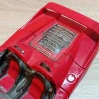 Метална кола "Ferrari" F50 мащаб 1:24, снимка 9 - Коли, камиони, мотори, писти - 43091332