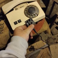 Работещ стар телефон- перфектно състояние . , снимка 8 - Антикварни и старинни предмети - 37130639