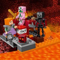 Употребявано Lego Minecraft - Битка в Ада (21139), снимка 5 - Конструктори - 40006013