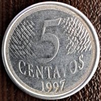 5 центаво 1997, Бразилия, снимка 1 - Нумизматика и бонистика - 44084679