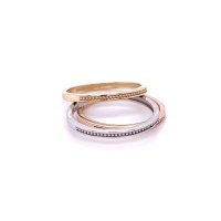 Златен дамски пръстен 4,26гр. размер:55 14кр. проба:585 модел:21895-6, снимка 3 - Пръстени - 44002434