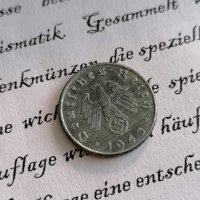 Райх монета - Германия - 5 пфенига | 1943г.; серия А, снимка 1 - Нумизматика и бонистика - 34674908