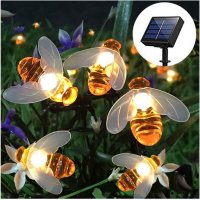 3702 Градински лампички във форма на пчели със соларен панел, снимка 6 - Соларни лампи - 37875357