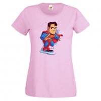 Дамска тениска DC Superman Star Wars Игра,Изненада,Подарък,Геймър,, снимка 11 - Тениски - 36788599