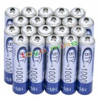 4 бр AAA 1000 mAh 1.2V Ni-MH акумулаторни батерии акумулаторна батерия презареждащи за MP3 фотоапара, снимка 9 - Друга електроника - 26444452