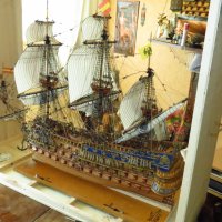 макет на кораб San Felipe-1690 Spanish Armada Galleon Tall Ship, снимка 14 - Други ценни предмети - 27893138