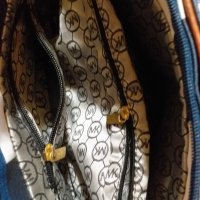 Дам.чанта-"Michael Kors"-/изк.кожа/,цвят-бяло+синьо+кафяво. Закупена от Италия., снимка 9 - Чанти - 27093705