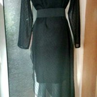 Черна рокля от два пласта🍀❤M,L❤❤арт.4365, снимка 3 - Рокли - 37198306