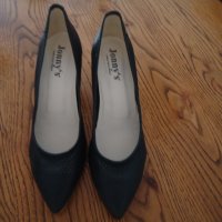 Дамски затворени обувки от кожа, летни , снимка 1 - Дамски обувки на ток - 40481334