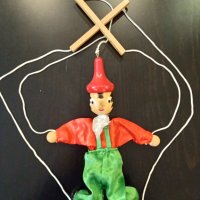 Кукла на конци Пинокио, снимка 1 - Кукли - 43292408