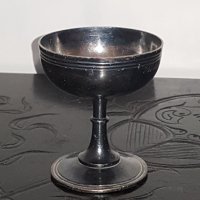 Старинна посребрена чаша , снимка 2 - Антикварни и старинни предмети - 35228914