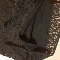 Черна дантелена рокля , снимка 3 - Рокли - 27462516