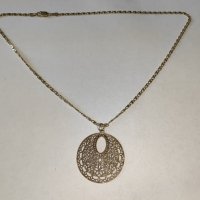 Сребърна верижка с медальон 925, снимка 2 - Колиета, медальони, синджири - 43086540