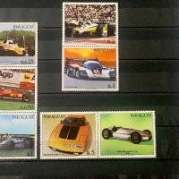 260. Парагвай 1983 = “ Спорт. Състезателни автомобили”,**,MNH , снимка 1 - Филателия - 30131609