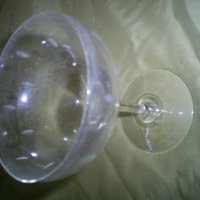 стъклен сервиз за коктейли или шампанско винтидж стил -неизползван подходящ за предстоящите празници, снимка 2 - Сервизи - 33251140