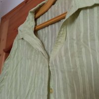 лятна бледо зелена лека риза L XL, снимка 1 - Ризи - 36775228