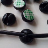 Черни гумени самозалепващи държачи за кабели за кола автомобил камион, снимка 3 - Аксесоари и консумативи - 28619272