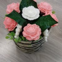 Подарък за свети Валентин с ароматни цветя , снимка 17 - Изкуствени цветя - 39643874