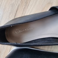 Дамски кожени обувки Calvin Klein Morina - 36/37, снимка 7 - Пантофи - 37485698