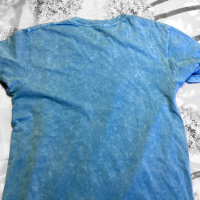 Автентична мъжка тениска Aqua VI Uncharted Waters- Blue Lava Wash M Medium, снимка 3 - Тениски - 29709989