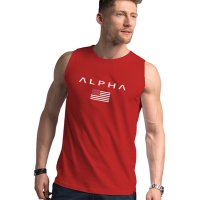 Тениски без ръкав Alpha Flag за спорт фитнес и ежедневие , снимка 2 - Тениски - 29574218