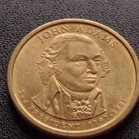 Възпоменателна монета 1 долар JOHN ADAMS 2 президент на САЩ 1797-1801) за КОЛЕКЦИЯ 38035, снимка 8 - Нумизматика и бонистика - 40765416