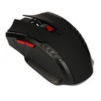 Геймърска безжична мишка с 6 бутона / 2.4GHz Wireless Gaming Optical Mouse, Черна, снимка 2 - Клавиатури и мишки - 36874419