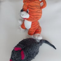 Тигърче и мишка - меки играчки, снимка 1 - Плюшени играчки - 32443450