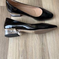 Дамски черни обувки, снимка 5 - Дамски елегантни обувки - 35644140