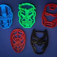 3D резци за бисквитки MARVEL + лесна рецепта, снимка 1 - Фигурки - 32046929