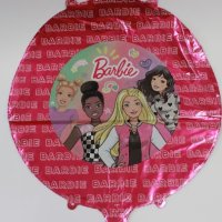 Барби barbie кукли кръгъл фолио фолиев балон хелий или въздух парти рожден ден, снимка 1 - Други - 43991343
