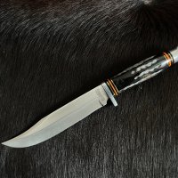 Голям ловен, кемпинг нож Marbles Horn MR448., снимка 2 - Ножове - 43780016