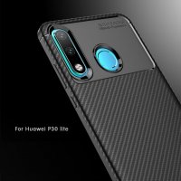 Huawei P30 Lite Carbon Fiber силиконов гръб / кейс, снимка 4 - Калъфи, кейсове - 28232671