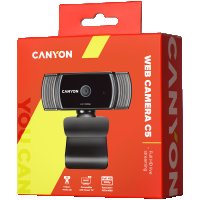 Уеб Камера CANYON CNS-CWC5 Черна 1080p Full HD Вграден микрофон Функциите за автоматично фокусиране , снимка 3 - Камери - 36642963