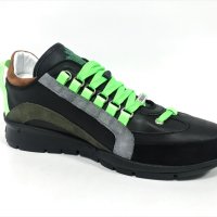 Мъжки обувки Dsquared Black/Green !!!, снимка 3 - Маратонки - 44032970