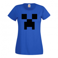 Дамска тениска Creeper Face 1 майнкрафт Minecraft,Игра,Забавление,подарък,Изненада,Рожден Ден., снимка 7 - Тениски - 36520486