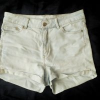 Дамски къси дънкови панталонки H&M висока талия, снимка 1 - Къси панталони и бермуди - 37835935