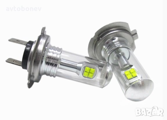 LED крушки H7 8SMD - 2бр./к-т 12/24V, снимка 1