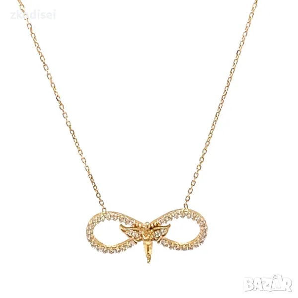 Златно колие 2,43гр. 42см. 14кр. проба:585 модел:26615-3, снимка 1