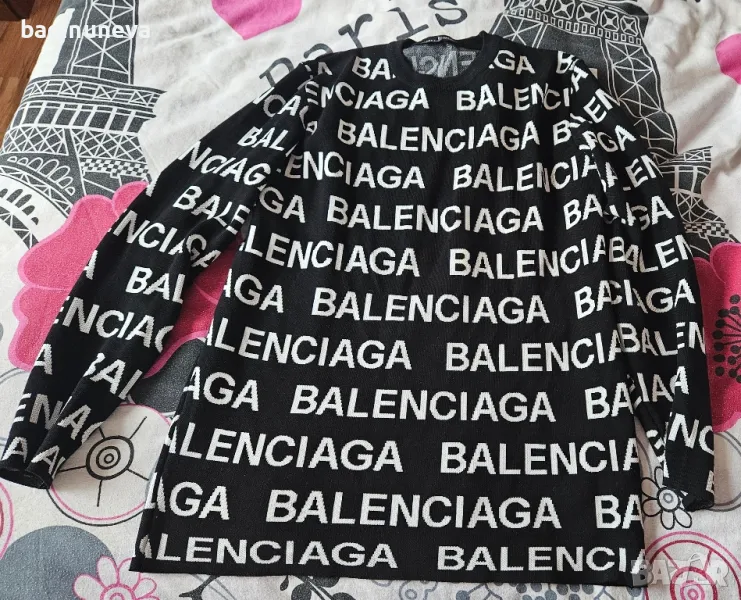 Дамска черна туника на Balensiaga, снимка 1