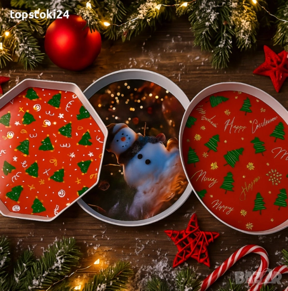 Практична Коледна табла с елхички, снимка 1