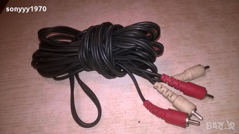 чинчове стерео кабел 5.60м-аудио, снимка 1
